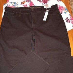 Chico's Size 16 So Slimming Girlfriend Brown Jeans (NWT)